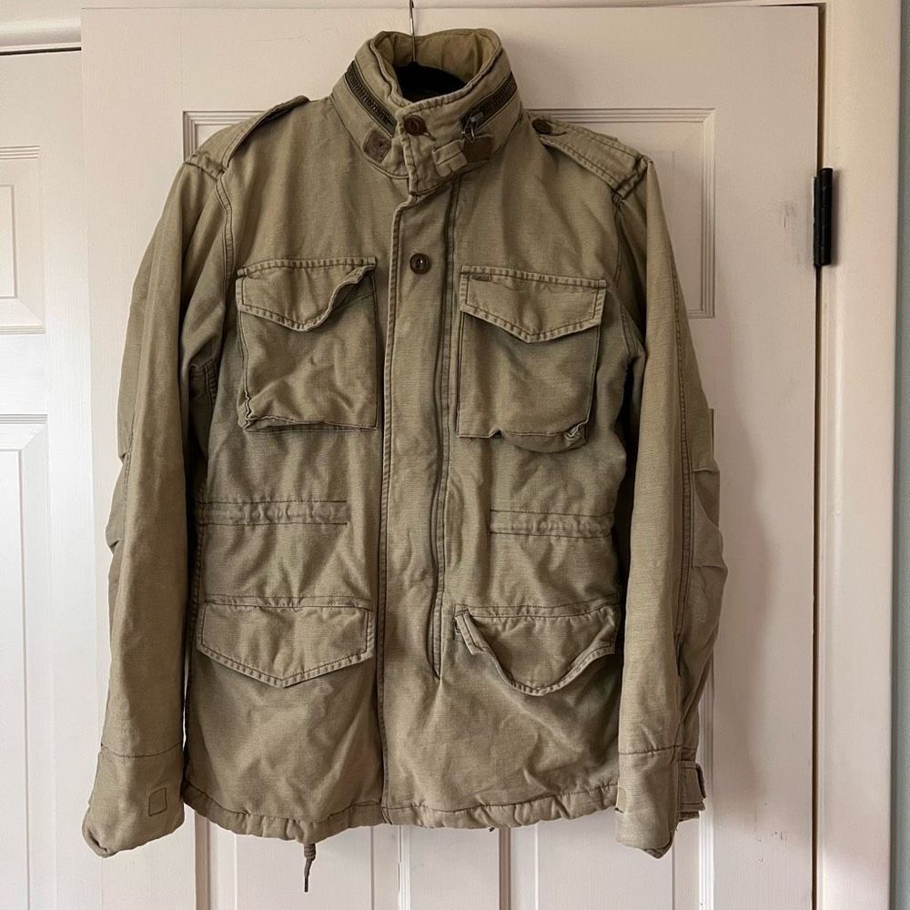 OBEY khaki utility jacket coat M